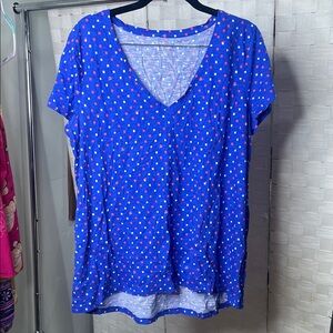 Lilly Pulitzer Etta V-Neck Tee size L